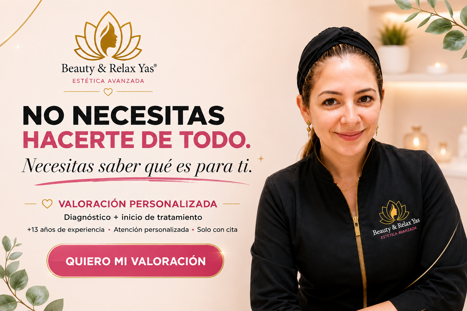 Beauty y relax yas Banner Principal